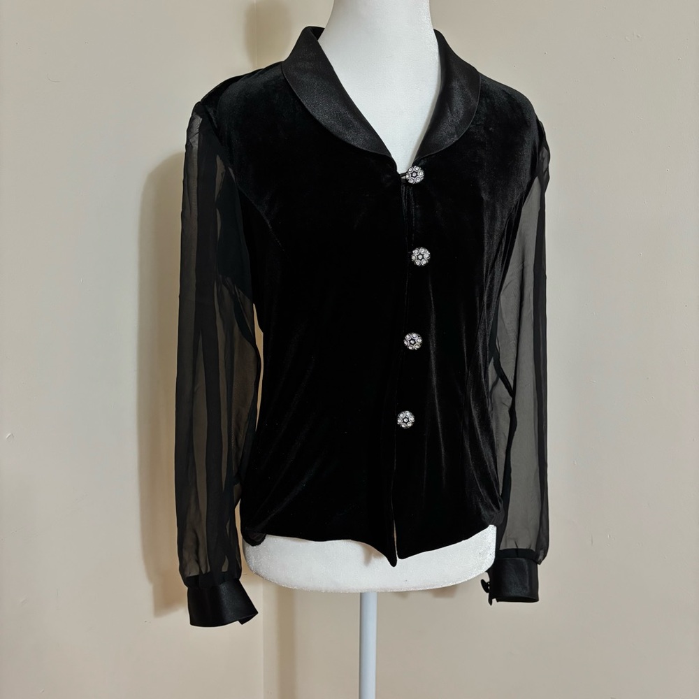 Vintage Another Thyme Velvet Blouse